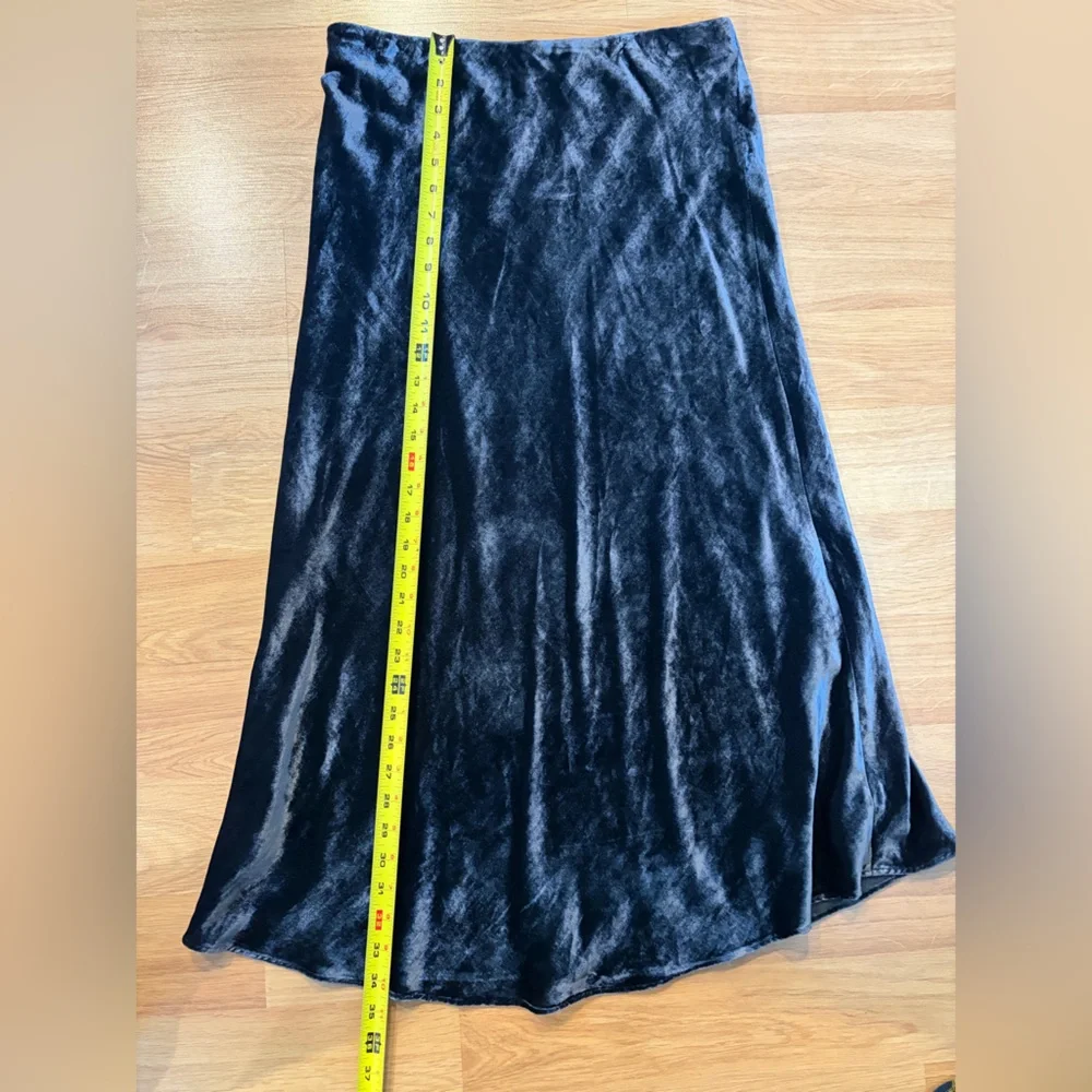 J. Crew Elegant Black Velvet Maxi Skirt
